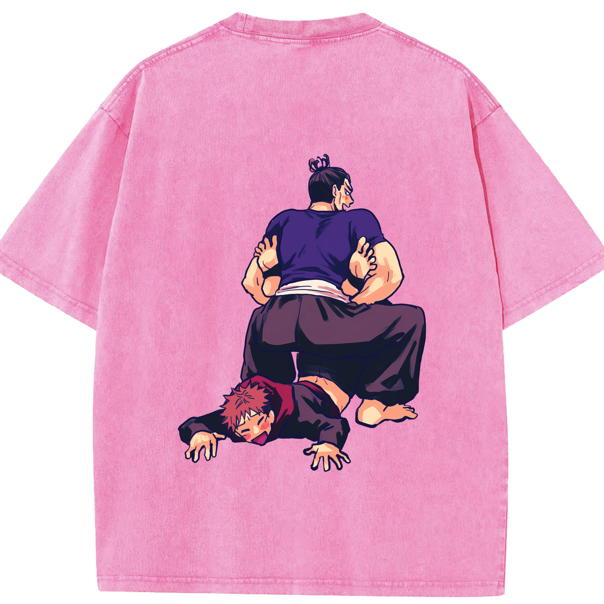 （画像用） 呪術廻戦 Jujutsu Kaisen 綿100% ヴィンテージ風 半袖Tシャツ（背面プリント）